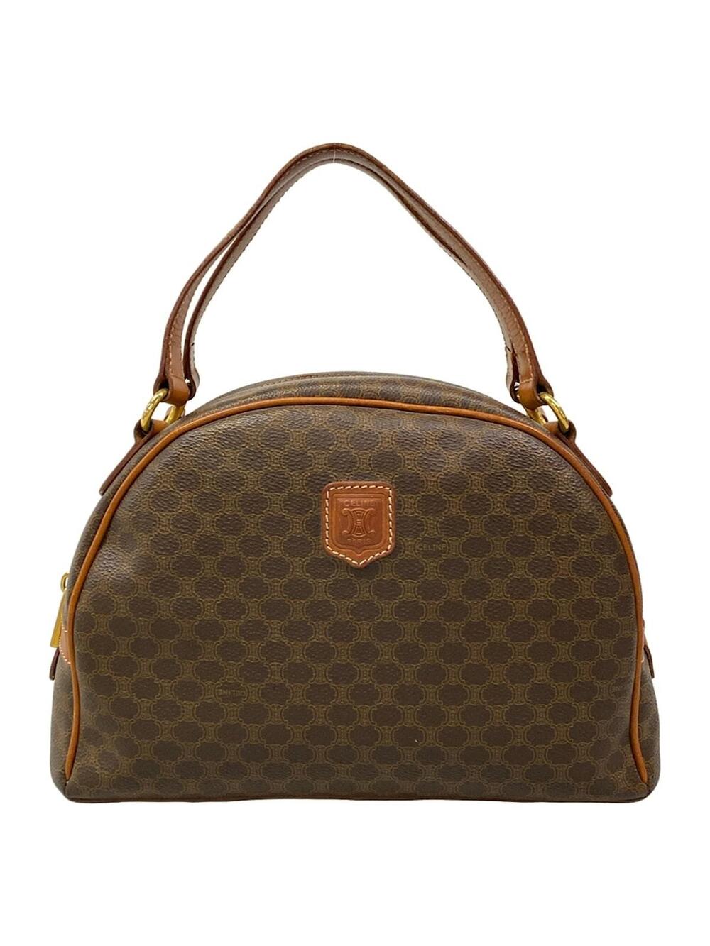 Celine Macadam Brown Dark Pvc Leather #312796C56B